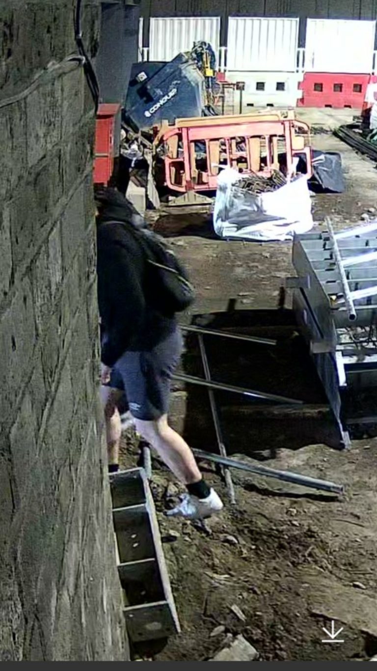 london construction site cctv