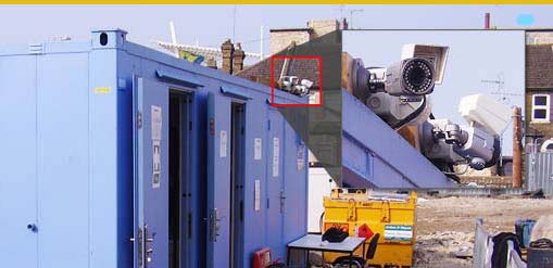 building site with cctv